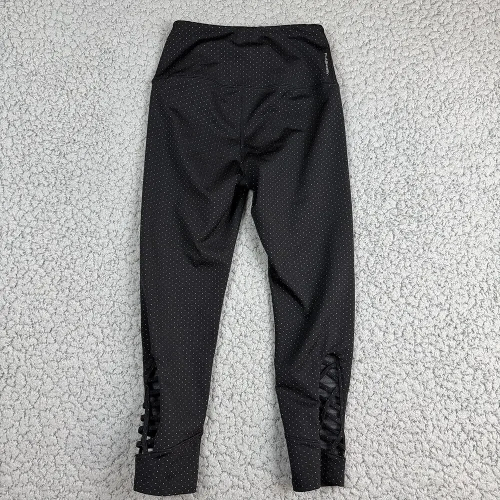 The North Face Leggings Womens Black Small Polka Dot Lace Ankle Athleisure